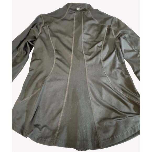 Tek Gear Womens Size L Dry Tek Full Zip Black Athletic Track Running Jacket - Picture 5 of 7